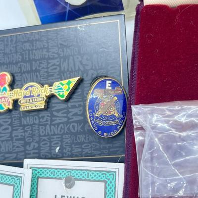 LOT 184J: Large Pin Collection PLUS "Paul Harris Fellow" Pendant