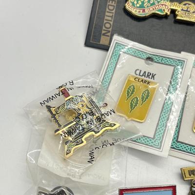 LOT 184J: Large Pin Collection PLUS "Paul Harris Fellow" Pendant