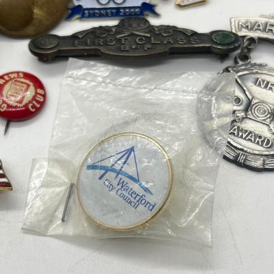 LOT 184J: Large Pin Collection PLUS "Paul Harris Fellow" Pendant
