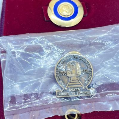 LOT 184J: Large Pin Collection PLUS "Paul Harris Fellow" Pendant