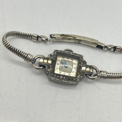 LOT 186J: Vintage Women's Gold Fill Mechanical Watches (Not Working) + Watch Band