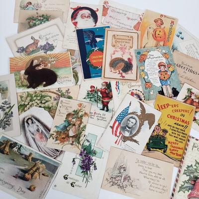 LOT 151L: Antique Postcards from Early 1900s & Later