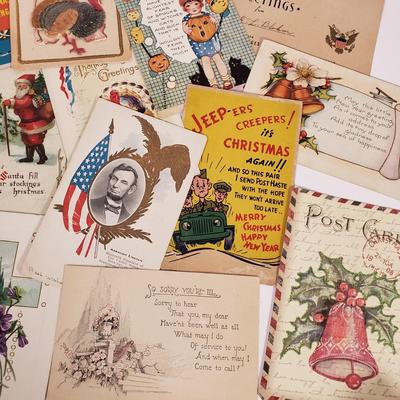 LOT 151L: Antique Postcards from Early 1900s & Later