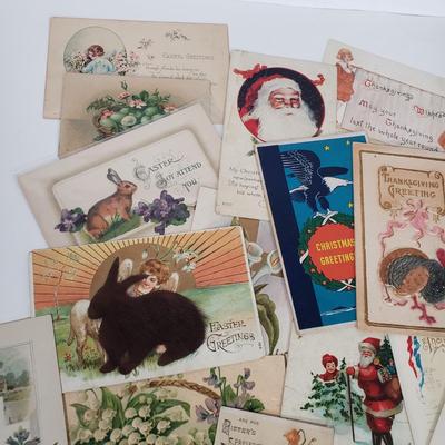 LOT 151L: Antique Postcards from Early 1900s & Later