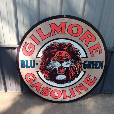 METAL GILMORE GASOLINE SIGN