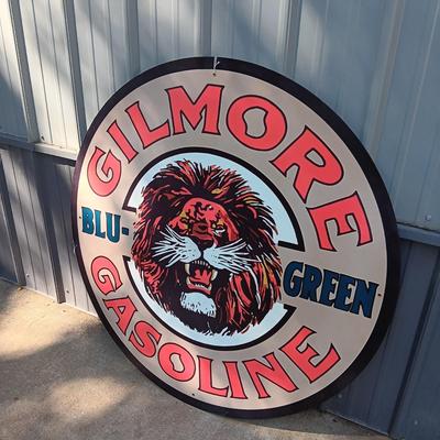 METAL GILMORE GASOLINE SIGN