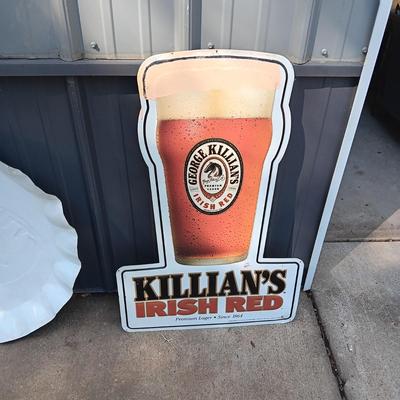 2 TIN BEER SIGNS
