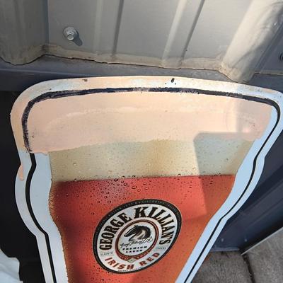 2 TIN BEER SIGNS