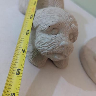 Austin Sculpture "Bright Eyes" & Concrete Dog