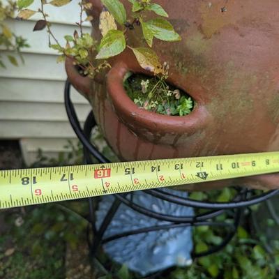Strawberry Clay Pot & Stand