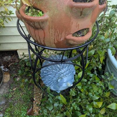 Strawberry Clay Pot & Stand