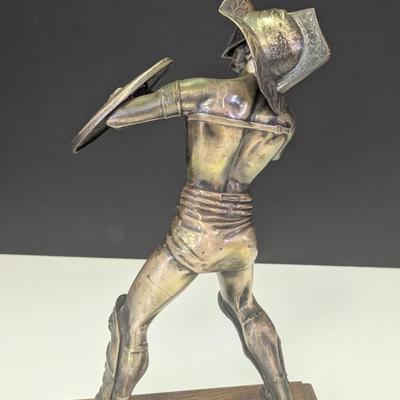 Bronze Metal Gladiator Statue "Spartacus"