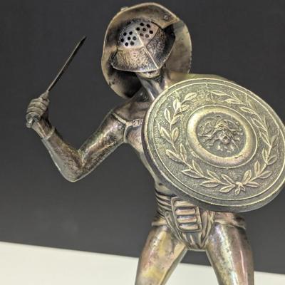 Bronze Metal Gladiator Statue "Spartacus"