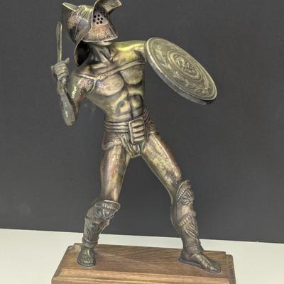 Bronze Metal Gladiator Statue "Spartacus"