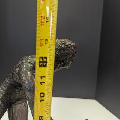 Thomas Holland's Bronze 'Jerry West, NBA Basketball Logoman' Sculpture Limited Edition 372/750