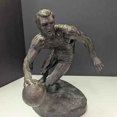 Thomas Holland's Bronze 'Jerry West, NBA Basketball Logoman' Sculpture Limited Edition 372/750