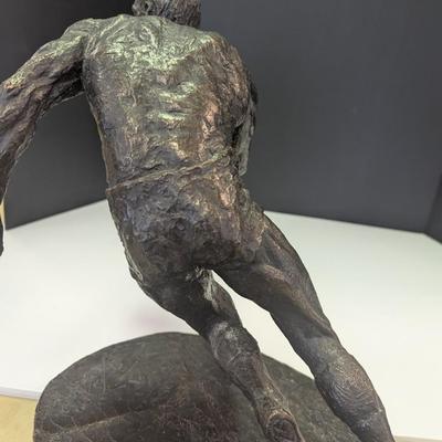 Thomas Holland's Bronze 'Jerry West, NBA Basketball Logoman' Sculpture Limited Edition 372/750
