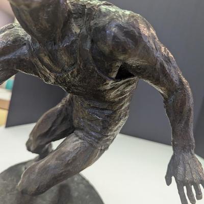 Thomas Holland's Bronze 'Jerry West, NBA Basketball Logoman' Sculpture Limited Edition 372/750