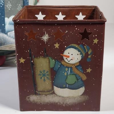 LOT 161G: Vintage Collection of Christmas Holiday Decorations and Containers