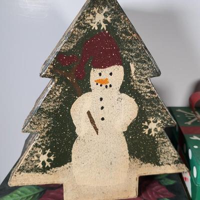 LOT 161G: Vintage Collection of Christmas Holiday Decorations and Containers