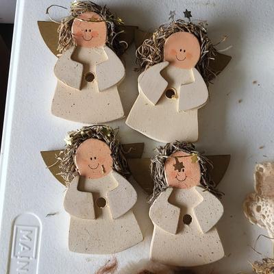 LOT 162G: Large Collection of Angel Themed Dolls, Ornaments and More
