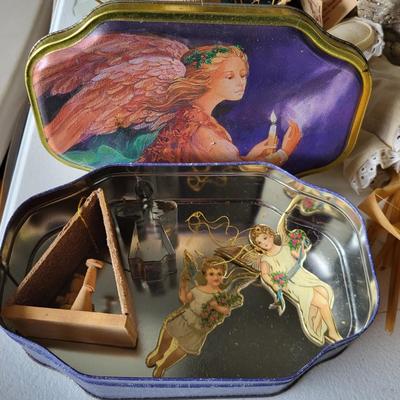 LOT 162G: Large Collection of Angel Themed Dolls, Ornaments and More