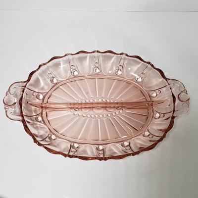 LOT 158L: Assorted Vintage Glass; Pink Depression Glass, Blue Frosted Glass, Votives, Toothpick Holders & More
