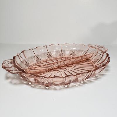 LOT 158L: Assorted Vintage Glass; Pink Depression Glass, Blue Frosted Glass, Votives, Toothpick Holders & More