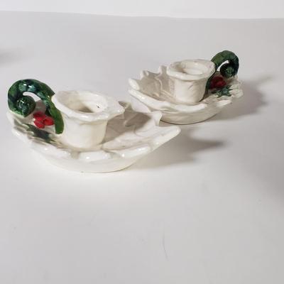 LOT 160L: Vintage Holiday Servingware & Decor with Spode, Royal Doulton, Lefton & More
