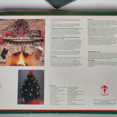 LOT 176G: Two Christmas Lamp Post Decorations with Christmas Bells