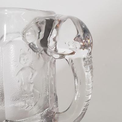 LOT 167D: Collection of Trinkets & Glassware with Imperial Elephant Handled Mug, US Glass Toothpick Holder, Tile, Pottery & More