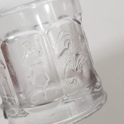 LOT 167D: Collection of Trinkets & Glassware with Imperial Elephant Handled Mug, US Glass Toothpick Holder, Tile, Pottery & More