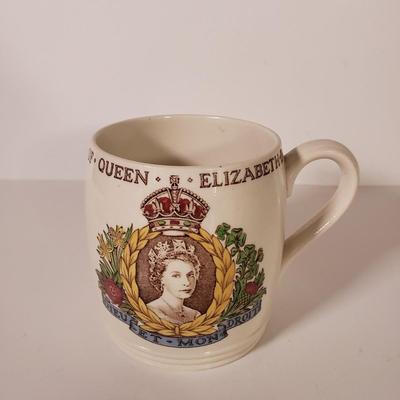 LOT 168D: 18th Century Chintz Shaving Mug, Hand Decorated Eggs, Limoges, Mini Hen on Nest & More