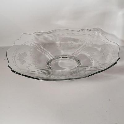LOT 178G: Collection of Vintage Christmas Platters and Glass Dishes