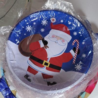 LOT 178G: Collection of Vintage Christmas Platters and Glass Dishes
