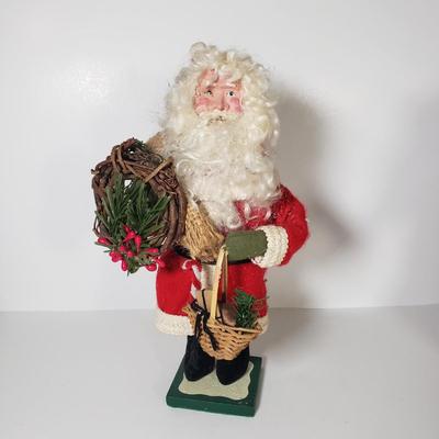 LOT 170F: Framed Santa/Sunkist Print with Collection of Santas