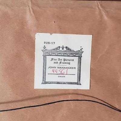 LOT 170F: Framed Santa/Sunkist Print with Collection of Santas