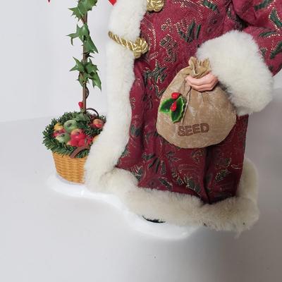 LOT 170F: Framed Santa/Sunkist Print with Collection of Santas