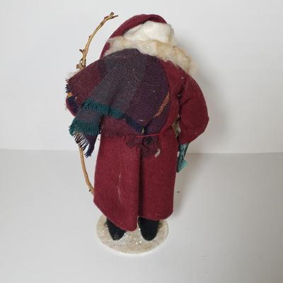 LOT 172F: Collection of Rustic & Woodland Santas-Some Artist Signed