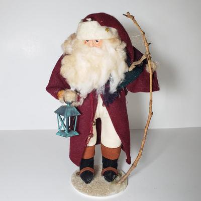 LOT 172F: Collection of Rustic & Woodland Santas-Some Artist Signed