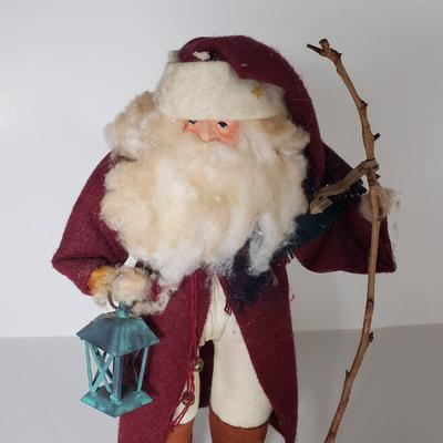 LOT 172F: Collection of Rustic & Woodland Santas-Some Artist Signed