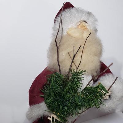 LOT 172F: Collection of Rustic & Woodland Santas-Some Artist Signed