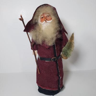 LOT 172F: Collection of Rustic & Woodland Santas-Some Artist Signed
