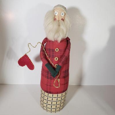 LOT 172F: Collection of Rustic & Woodland Santas-Some Artist Signed
