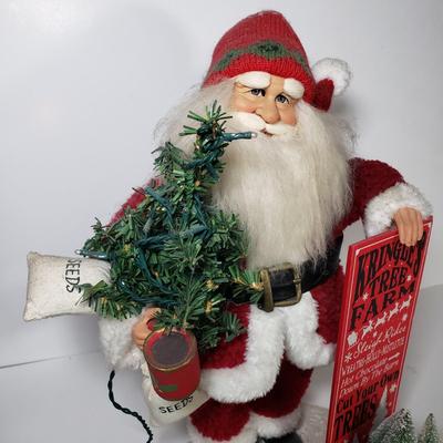 LOT 174F: Lord & Taylor Exclusive, House of Hatten & Karen Didion Lighted Santa