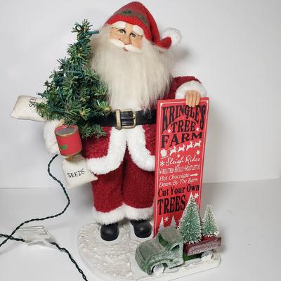 LOT 174F: Lord & Taylor Exclusive, House of Hatten & Karen Didion Lighted Santa