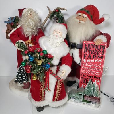LOT 174F: Lord & Taylor Exclusive, House of Hatten & Karen Didion Lighted Santa