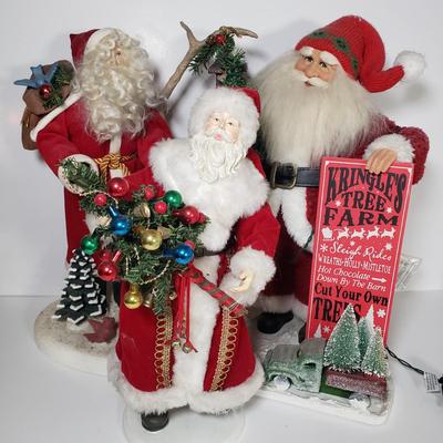 LOT 174F: Lord & Taylor Exclusive, House of Hatten & Karen Didion Lighted Santa