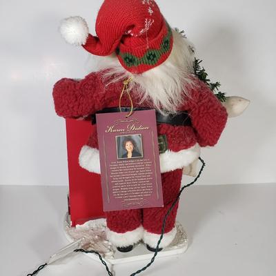 LOT 174F: Lord & Taylor Exclusive, House of Hatten & Karen Didion Lighted Santa
