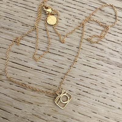Brian Anthony, dainty vintage camera pendant necklace